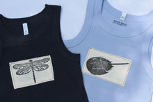 Load image into Gallery viewer, Navy Dragonfly Cropped Tank
