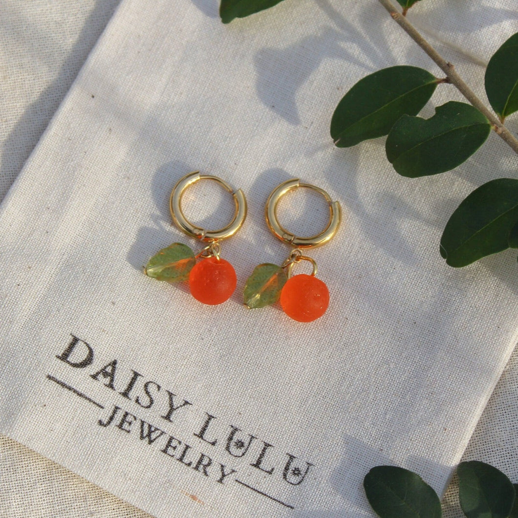 Orange Earrings